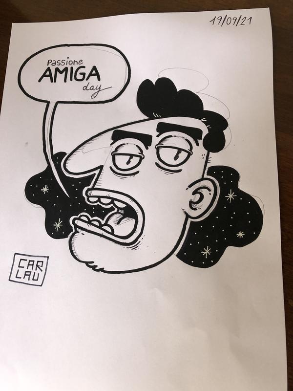 Una caricatura disegnata per l'evento