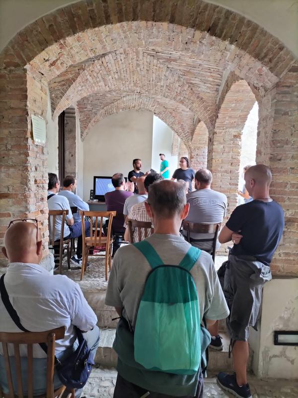 Il chiostro visto dal fondo