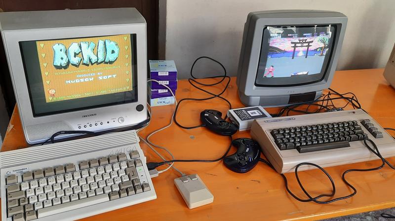 Un Amiga acceso al banco
