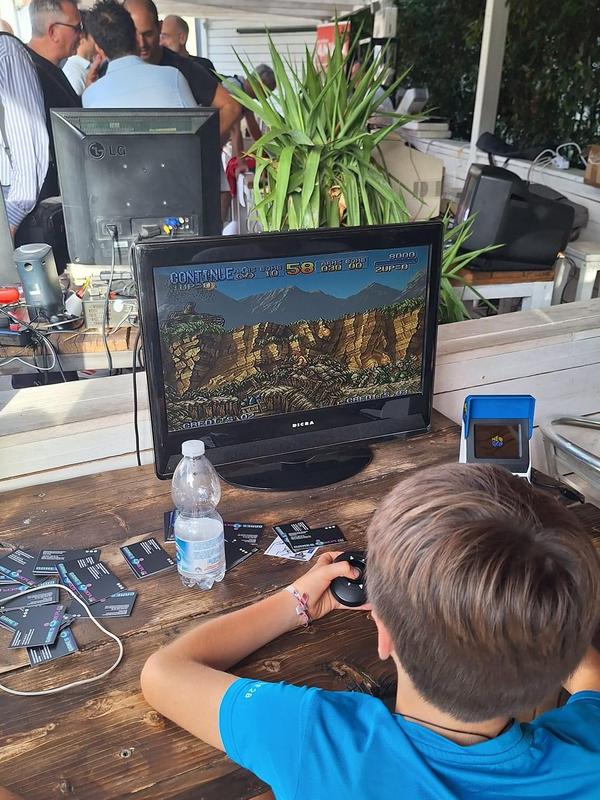 Una postazione di gioco